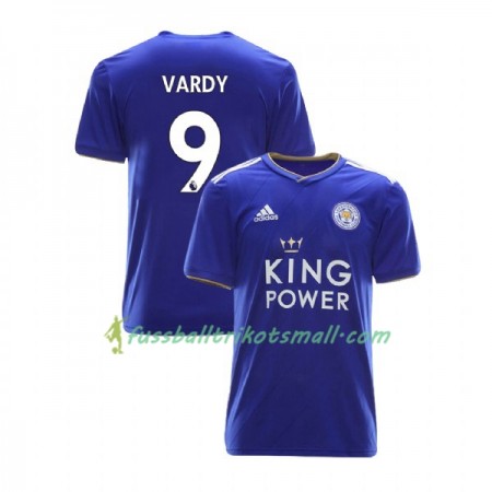 Fußballtrikots Leicester City Jamie Vardy 9 2018-2019 Kurzarm Heimtrikotsatz kaufen